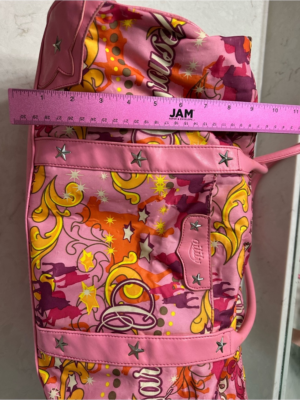 Oilily Pink Multicolor Patterned duffle bad - Picture 11 of 16